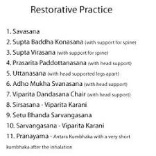 Restorative Sequence Iyengar Instructions Restorative Yoga Sequence Yoga Sequences Gentle Yoga