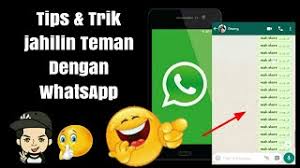 Gokil Begini Trik Ngerjain Teman Dengan Chat Whatsapp Youtube