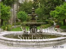 Examples Of Our Ancient Pool Fountains Pool Fountain Fountains Backyard Stone Pool