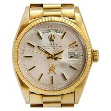 Rolex Yellow Gold Day Date Wristwatch With Emblem Of Oman Ref 1803 At 1stdibs Rolex Day Date Rolex Rolex Watches