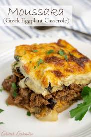 Moussaka Greek Eggplant Casserole With Greek Wine Pairing Curious Cuisiniere Recipe Moussaka Greek Recipes Moussaka Recipe