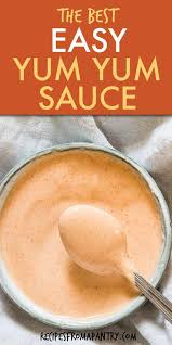 Yum Yum Sauce Is A Japanese Hibachi Staple This Delicious Sauce Is Tangy And Creamy So It Pairs Perfectly With Ever Yum Yum Sauce White Sauce Recipes Recipes