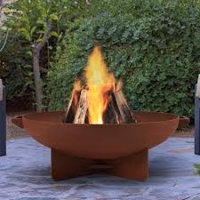 Anson Steel Wood Burning Fire Pit Backyard Fire Wood Burning Fires Outdoor Fire
