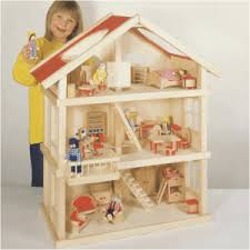 Toyday Toyshop Ltd Large Wooden Dolls House Wooden Dollhouse Doll House