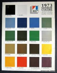 Amc 1973 Exterior Paint Colors Sales Brochure W Gremlin Hornet Etc Ebay
