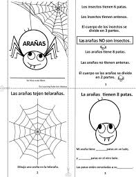Spiders Mini Book 7 Pages English Spanish Become A Member And Have Access To 1000 S Of Pgs Mini Libros Proyectos De Lectura Fichas