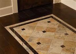 Tile Inlay On Wood Floor With Deco Medallion Tiles Entry Way I Like This I Don T Know Where I D Diy Patterned Floor Tiles Floor Tile Design Wood Tile Floors