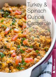 Turkey Spinach Quinoa Casserole Ifoodreal Full Meal Recipes Healthy Turkey Healthy
