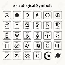 Elements Of Astrological Symbols And Signs Astrological Symbols Symbols Moon Symbols