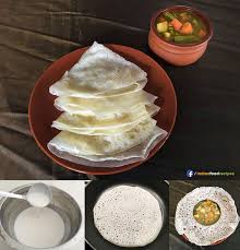 Neer Dose Recipe Step By Step Neer Dose Are Thin Light Soft Crepes Made With Rice And Coconut Neer Means Water In Kan Dosa Recipe Indian Food Recipes Food