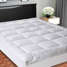Amazon Com Sopat Extra Thick Mattress Topper King Cooling Mattress Pad Cover Pillow Top Constructio Cooling Mattress Pad Best Mattress Thick Mattress Topper