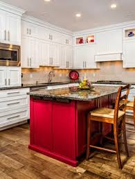 red kitchen cabinets sebring design