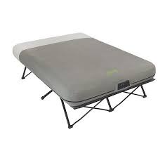 Coleman Queen Frame Airbed Cot With Side Tables And Built In Pump 2000019460 Walmart Com Camping Cot Air Bed Mattress Frame