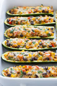 Mexican Zucchini Burrito Boats Making Thyme For Health Recipe High Protein Vegetarian Recipes Vegetarian Recipes Mexican Zucchini