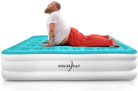 Amazon Com Houseday Queen Air Mattress With Built Raised Electric Airbed With Built In Pump Fast Inflatio Blow Up Beds Inflatable Air Mattress Air Mattresses