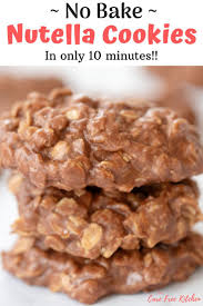 Nutella No Bake Cookies Recipe Thecarefreekitchen In 2020 Baking Recipes Cookies Easy No Bake Cookies Nutella Recipes Easy