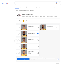 Fans account for 50% percent of the vote, while all current nba players and a panel of basketball media account for 25% each. Nba All Star Voting Is Again Exclusive To Google For 2020 9to5google