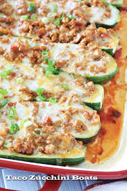 Taco Stuffed Zucchini Boats Recipe Recipes Taco Stuffed Zucchini Healthy Cooking