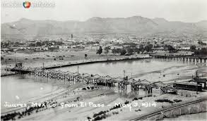Puente Internacional Desde El Paso Hacia 1914 Chihuahua Mexico Mexican Revolution Ciudad Juarez