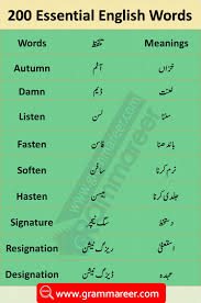 Pin On English To Urdu Vocabulary