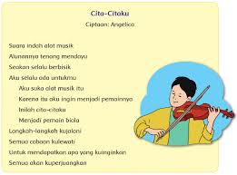 Rima Puisi Cita Citaku Halaman 17 Belajar Kurikulum 2013