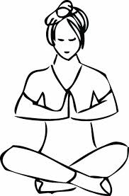 Easy Pose From Wall Yoga Art Of Centering Yoga Drawing Yoga Art Easy Drawings