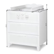 Un meuble léger, pratique et pas cher utilisable dès la naissance ! Commode Bebe Klups Marsell Commode A Langer 3 Tiroirs Plan A Langer Amovible Blanc Darty
