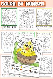 Free Printable Color By Number Worksheets Itsybitsyfun Com The worksheets are in pdf format. free printable color by number
