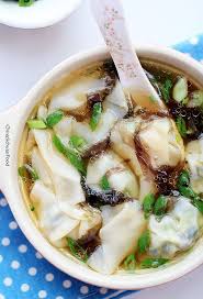 Vegetarian Wonton Soup Recipe Vegetarian Wonton Asian Recipes Food Recipes