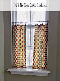 diy no sew caf curtains sweet