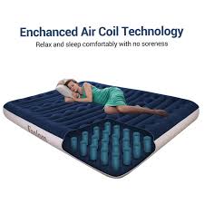 80x60x9 In Air Bed For Camping And Home Air Mattress Built In Electric Pump Walmart Com Air Mattress Camping Camping Pillows Air Bed