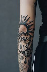 Old School Tattoo Sleeve Old School Tattoo Sleeve Tattoos Moon Tattoo