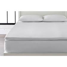 Stylewell 2 In Gel Infused Memory Foam Full Mattress Topper With Diamond Quilted Cover 65602 The Home Depot Queen Mattress Topper Queen Memory Foam Mattress Mattress