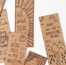 Bookmark Wood Bookmark Laser Engraved Wooden Bookmark The Etsy Bookmarks Handmade Book Lovers Gifts Creative Bookmarks