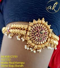 Stunning One Gram Gold Arm Band Studded With Multi Color Stones 31 December 2019 Gold Arm Band Multi Color Stones Gold Jewelry Fashion