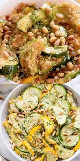 Summer Squash Zucchini Quinoa Salad Simply Quinoa Recipe Zucchini Quinoa Summer Dishes Quinoa Salad