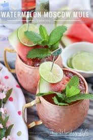 Take Your Classic Moscow Mule Recipe And Put A Twist On It With Watermelon This Watermelon Moscow M Moscow Mule Recipe Mule Recipe Moscow Mule Recipe Classic