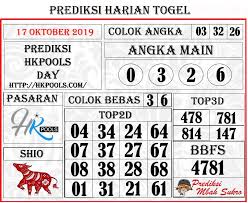 Prediksi Angka Top Hk Siang 17 Oktober 2019 Agen Lottery Slot Online