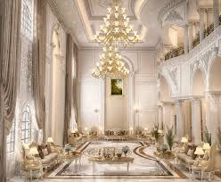 Main Hall Design By Muhamed Khaled At Doha Qatar On Behance Hall Design Luxury Home Decor Luxury Interior