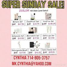Cynthia 714 805 3757 Mk Cynthia Yahoo Com Super Sunday Sale All Skin Care Sets Marykay Marykayconsulta Mary Kay Consultant Skincare Set Mary Kay Cosmetics