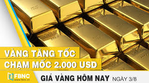 Gia Vang Hom Nay 3 8 2020 Vang Tăng Tốc Chạm Mốc 2 000 Usd Fbnc Youtube