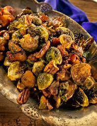 This easy roasted brussel sprouts with bacon recipe is so flavorful, you're going to love it! Roasted Brussels Sprouts With Sorghum Bacon Smoked Paprika And Shallots Bourbon Barrel Foods