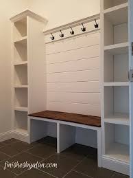 Beautiful Mudroom Bench With Shiplap Back And Dual Side Cubbies Which Are 16 Inches Deep The Old Baseboards Wer Mudroom Laundry Room Mudroom Organization Home Usually it contains places to put muddy boots or shoes, wet or snowy coats and other items used in inclement weather. beautiful mudroom bench with shiplap