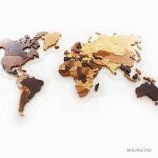 Wooden World Map Wood World Map Wooden Map Wood Map