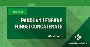 Fungsi Rumus Concatenate Excel Cara Menggabungkan Teks Kata Pada Excel Teks Microsoft Excel