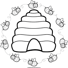You may use these photograph for backgrounds on computer system with high. Beehive Coloring Page Clipart Image 20939 Coloring Home