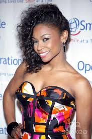 Point Of Reference D Woods Headshot At Profile With Makeup And Curly Styled Hair Hair Styles Natural Hair Styles Black Women