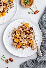 Butternut Squash Chicken And Wild Rice Casserole Ambitious Kitchen Recipe In 2020 Wild Rice Casserole Chicken And Butternut Squash Chicken And Wild Rice