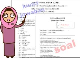 Soal Tematik Kelas 5 Tema 1 Subtema 2 Dan Kunci Jawaban Teori Dan Soal