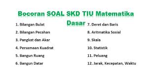 Bocoran 12 Materi Tiu Matematika Dasar Diprediksi Keluar Saat Tes Skd Cpns 2019 2020 Di 2020 Matematika Belajar Sekolah Dasar